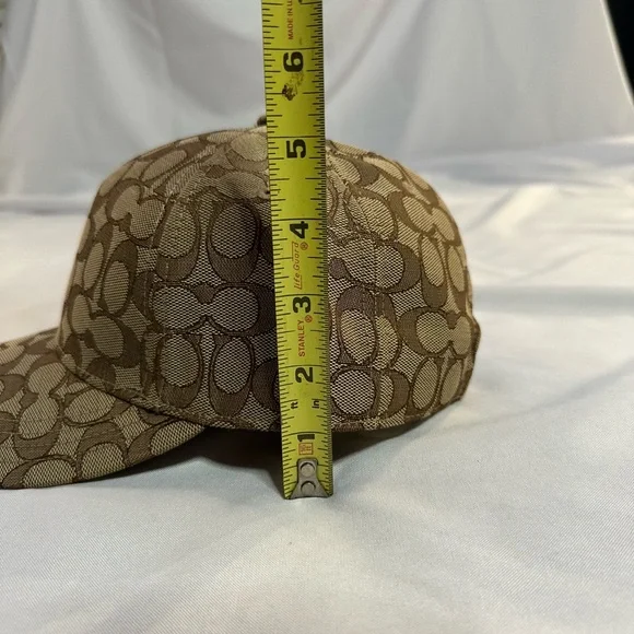 Coach Tan and Brown Patterned Cap - Picture 7 of 8